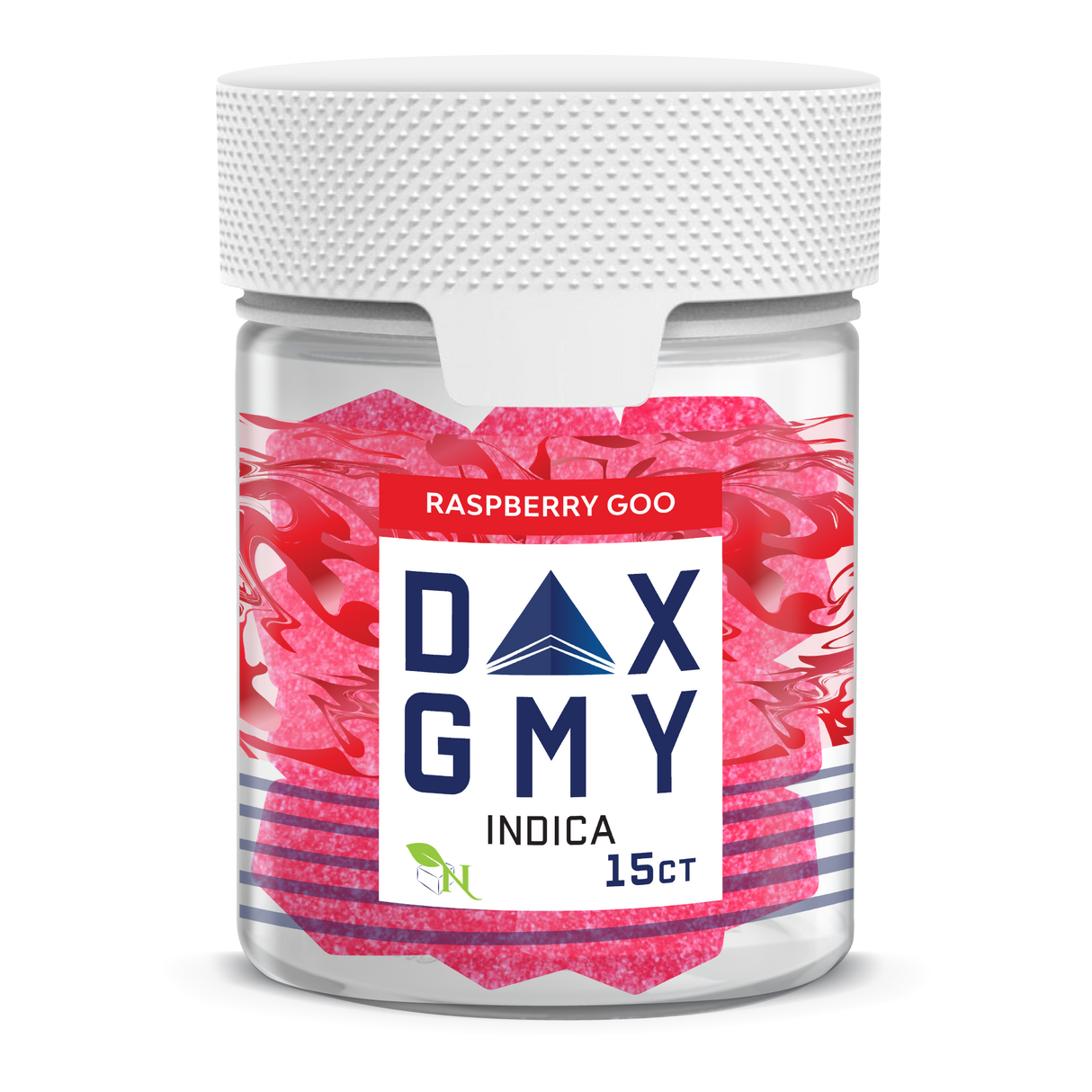 A Gift From Nature Delta-10 Indica Gummy Jar: Raspberry Goo