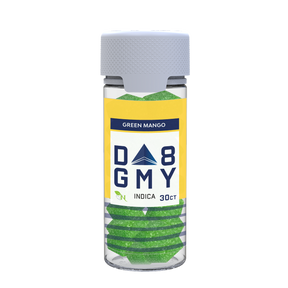 Green Mango Delta 8 Indica Gummy Jar