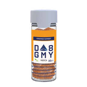 Orange Sunset Delta 8 Indica Gummy Jar