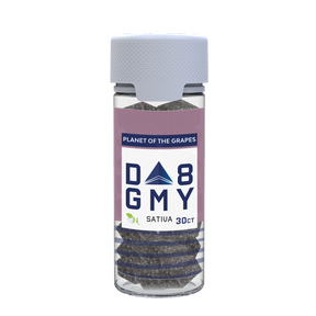 Planet Of The Grapes Delta 8 Sativa Gummy Jar