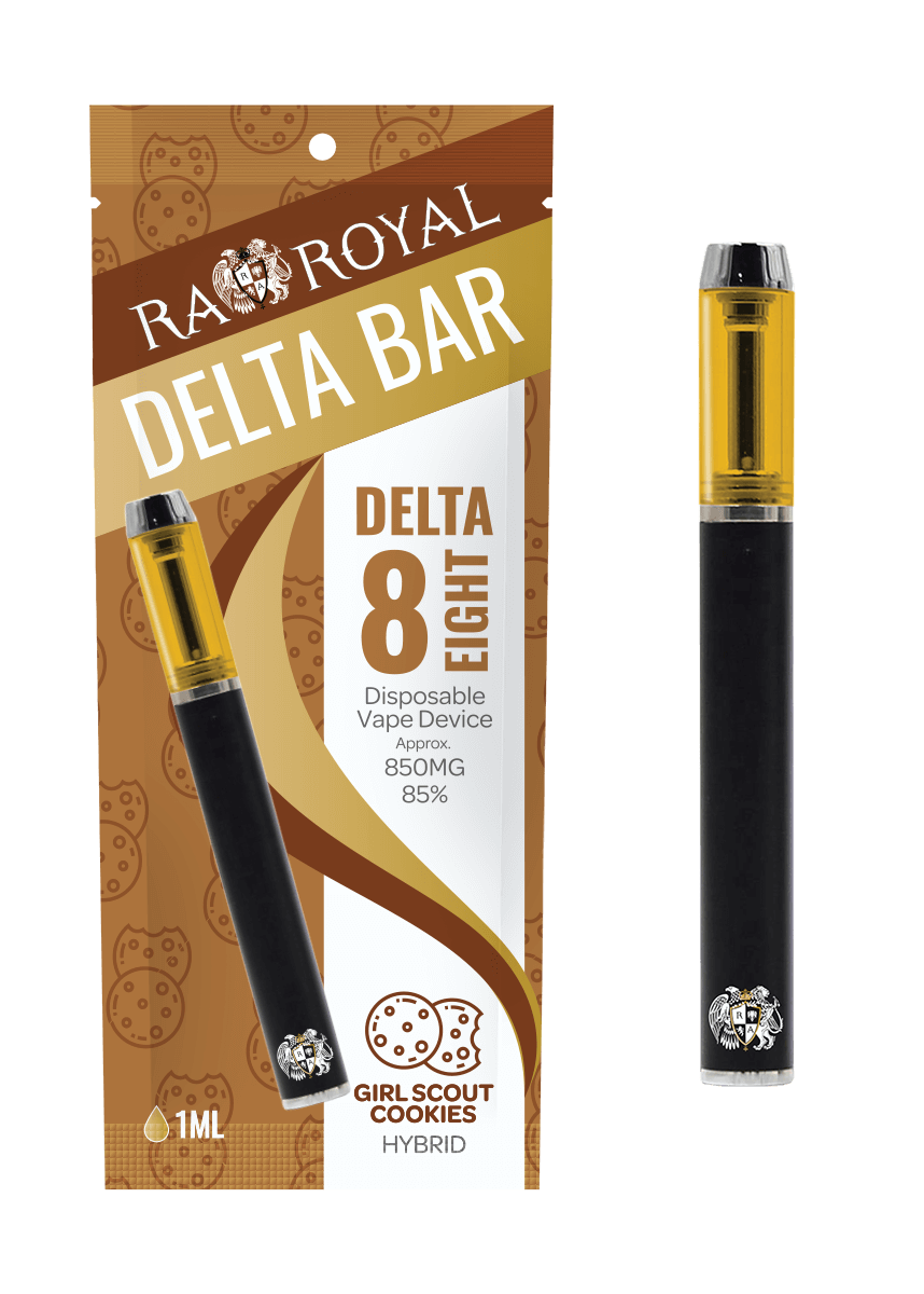 R.A. Royal Delta-8 Vape Pen - Girl Scout Cookies Hybrid | 850MG THC RA Royal R.A. Royal Delta-8 Vape Pen - Girl Scout Cookies Hybrid | 850MG THC RA Royal