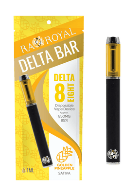 R.A. Royal Delta-8 Vape Pen: Golden Pineapple Sativa Bar