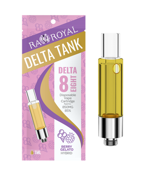 R.A. Royal Delta-8 Vape Tank: Berry Gelato Hybrid