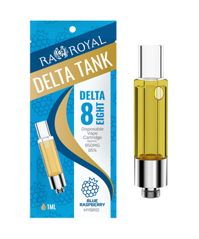 R.A. Royal Delta-8 Vape Tank: Blue Raspberry Hybrid