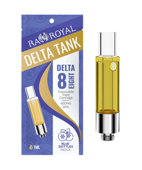 R.A. Royal Delta-8 Vape Tank: Blue Zkittles Indica
