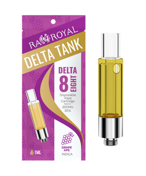R.A. Royal Delta-8 Vape Tank: Grape Ape Indica