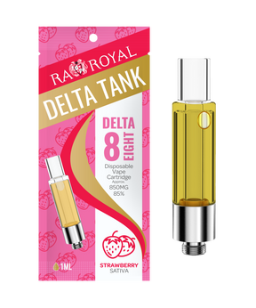 R.A. Royal Delta-8 Vape Tank: Strawberry Sativa
