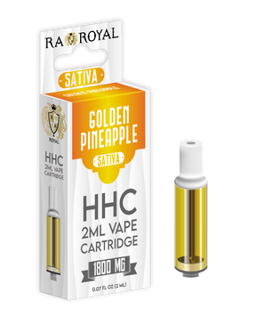 HHC Vape Cartridge: Golden Pineapple Sativa (1800 MG, 2 ML)