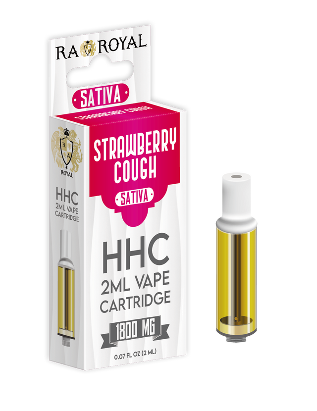 Our HHC Strawberry Cough Vape Cartridge.