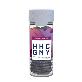 A Gift From Nature HHC Sativa Gummy Jar Frozen Grapes