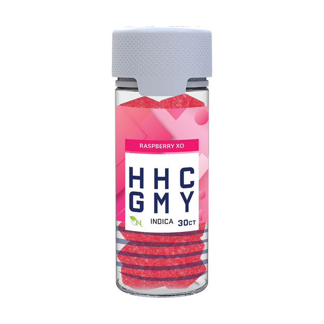 Our HHC Indica Raspberry Gummies.