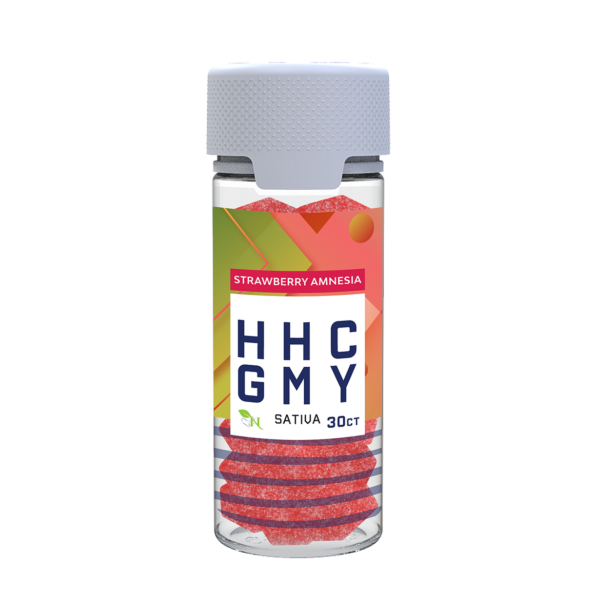 Our HHC Sativa Strawberry Gummies.