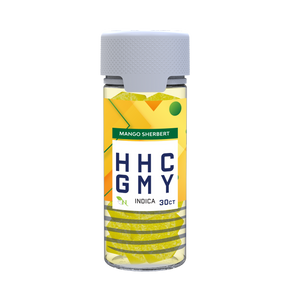 A Gift From Nature HHC Indica Gummy Jar Mango Sherbert
