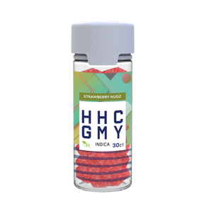 A Gift From Nature HHC Indica Gummy Jar Strawberry Nugz