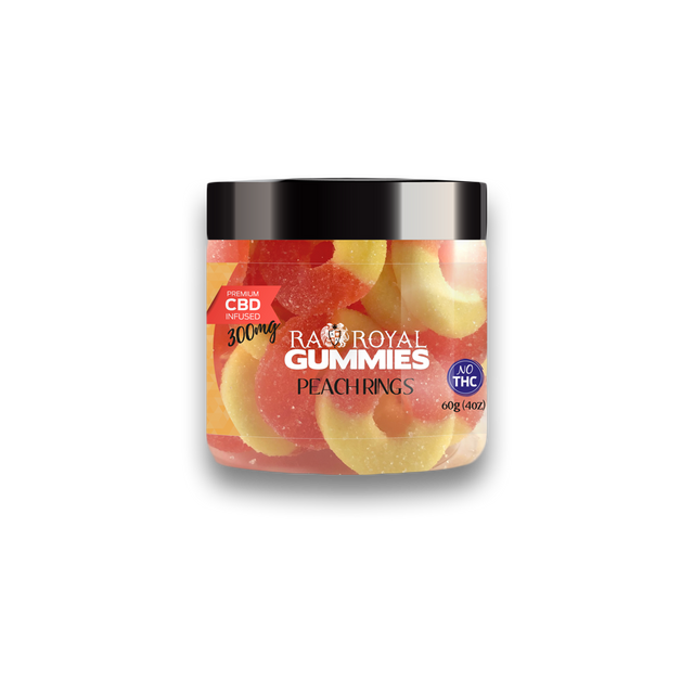 Our CBD Hemp Peach Gummies.