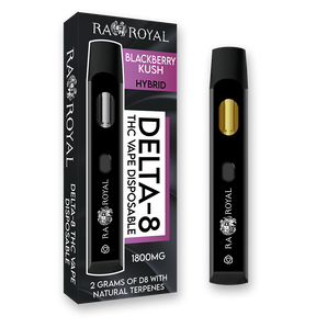 R.A. Royal Delta-8 Vape: Blackberry Kush Hybrid (1800 MG)