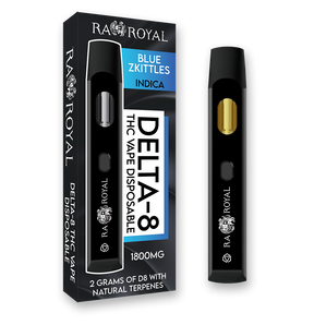 R.A. Royal Delta-8 Vape: Blue Zkittles Indica (1800 MG)