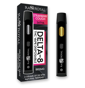 R.A. Royal Delta-8 Vape: Strawberry Cough Sativa (1800 MG)