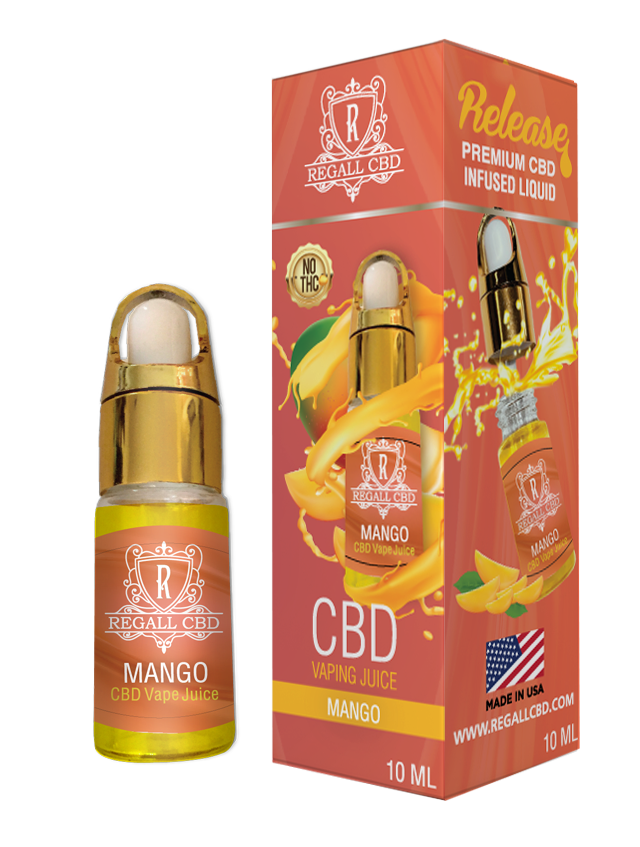 Our CBD Mango Vape Juice.