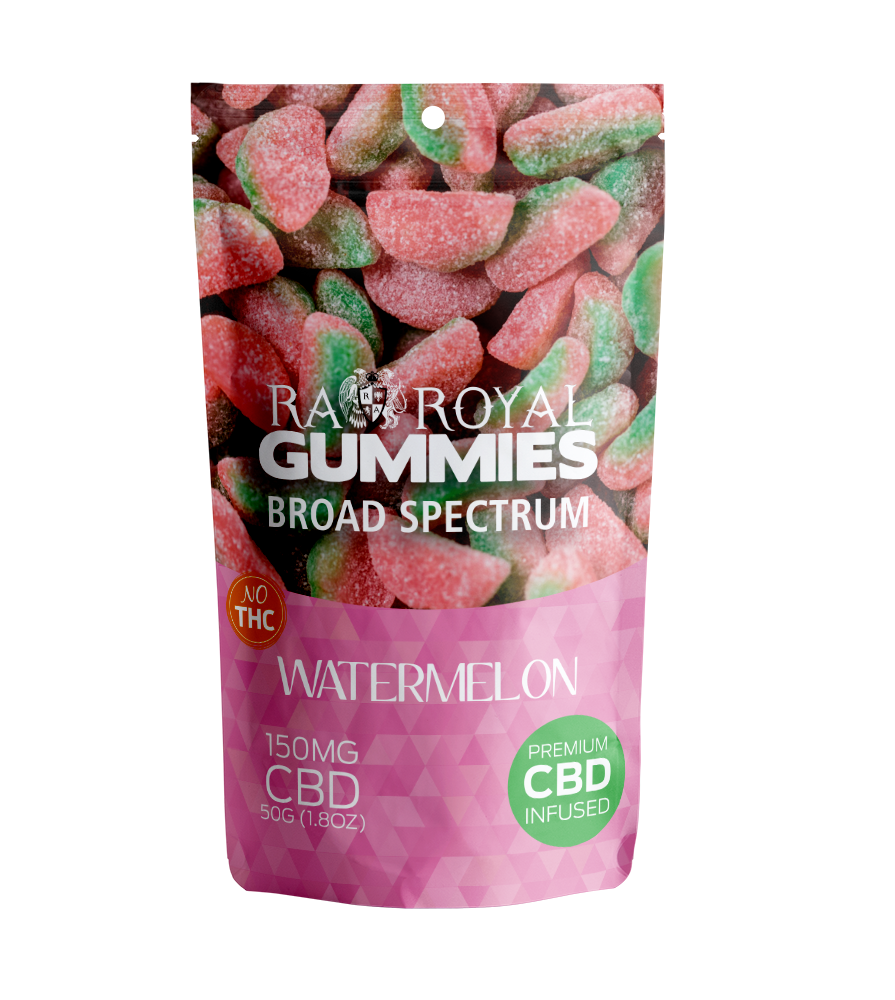 Our Broad-Spectrum CBD Sour Watermelon Gummies.
