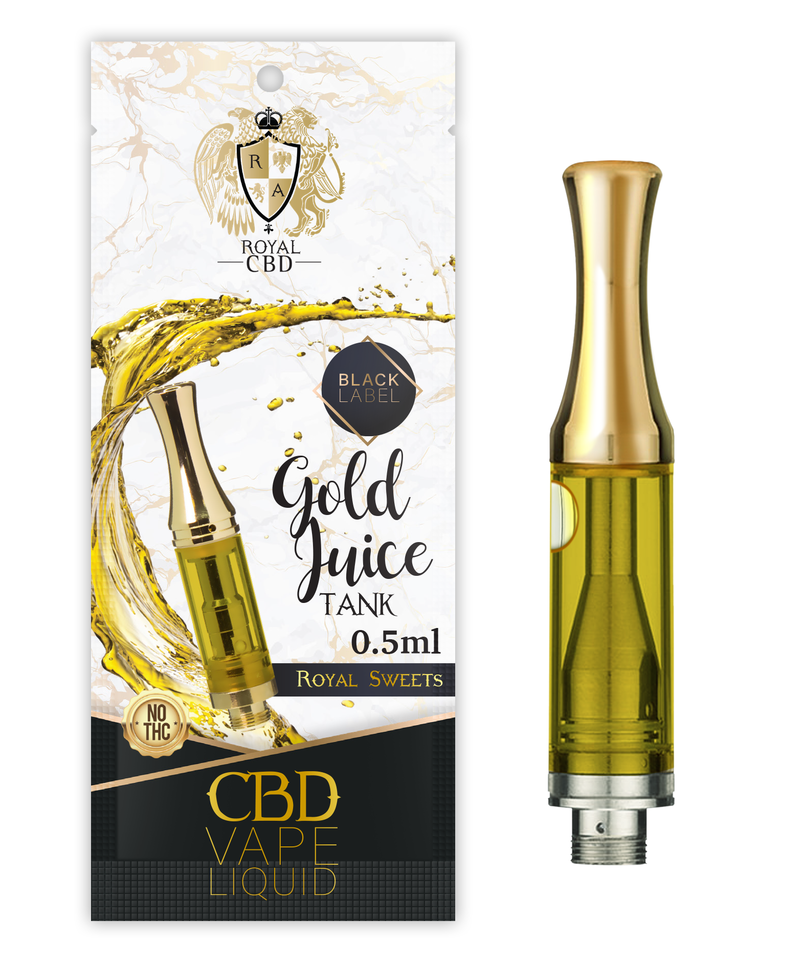 R.A. Royal Vanilla CBD Vape Tank – 100MG | 510-Thread – RA Royal