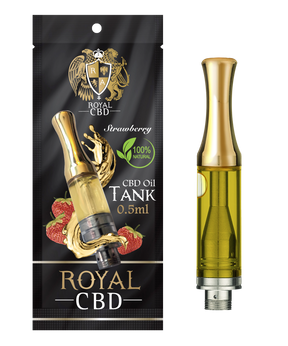 R.A. Royal CBD Vape Tank: Strawberry