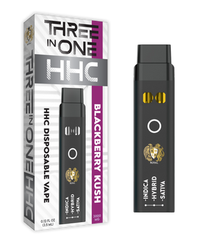 HHC Three in One Disposable Vape: Blackberry Kush (3000 MG)