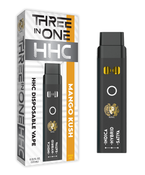 HHC Three in One Disposable Vape: Mango Kush (3000 MG)