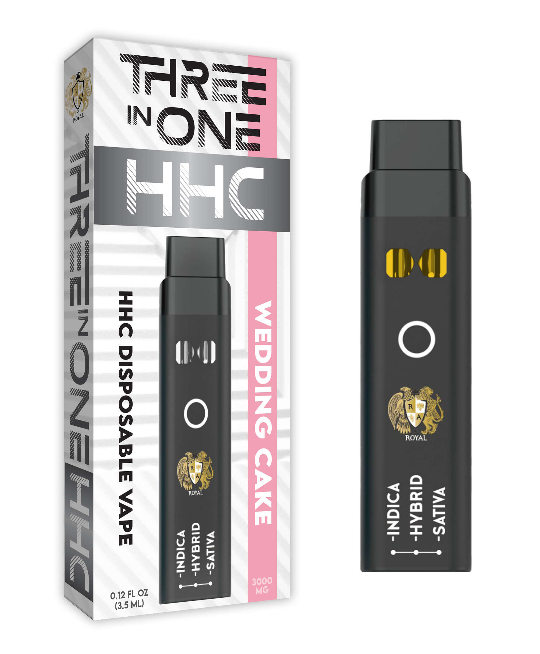 R.A. Royal HHC 3-in-1 Wedding Cake Vape 3000MG | Indica/Sativa/Hybrid RA Royal R.A. Royal HHC 3-in-1 Wedding Cake Vape 3000MG | Indica/Sativa/Hybrid RA Royal